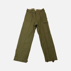 Vintage military work wear pants 1930-60s Size: waist - 30"-32" inseam - 32” Military Pants, Vintage Military, Vintage House, Khaki Pants, Work Wear, Pants, How To Wear, Trousers