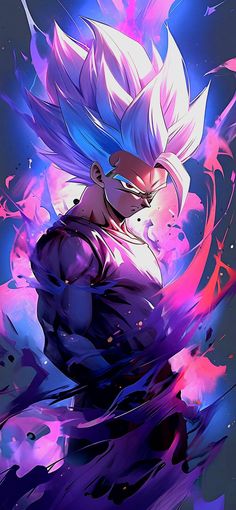 the character dragon is in purple and blue paint splattered on his chest, with pink