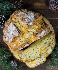 Cheddar and Herb Soda Bread - Rhubarb & Lavender Cheddar And Herb Soda Bread, Small Batch Irish Soda Bread, Lotr Party, Irish Bread, Rosemary Bread, Irish Soda Bread, Bread Serving, Hobbit Hole, Cocktail Desserts