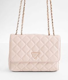 Guess Tali Crossbody Purse - Cream , Women's Lightbeige Quilted faux leather lined purse Foldover magnetic snap closure Interior zipper and multiple card pouch pockets Convertible shoulder strap Dimensions: 9(L) x 2(W) x 6(H). Shell/Trim: 100% Polyurethane. Lining: 80% Polyester 20% Cotton. Apparel & Accessories Guess Purses, Card Pouch, Purse For Women, Guess Bags, Crossbody Purse, Women's Bags, Light Beige, Come Back, Luggage Bags