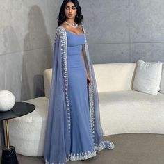 Back Side Dress Design, Arabic Princess Dresses, Medieval Bridesmaid Dresses, Arabian Dress Fashion, Modest Fancy Dresses, Floor Length Dress With Sleeves, Arabian Dresses For Women, Arabian Nights Party Outfit Women, Arabian Nights Prom Dress