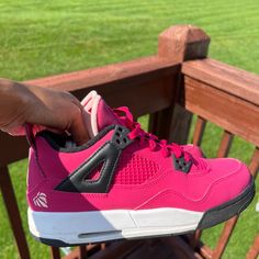 Valentine’s Day Edition. Lightly Worn. Can Easily Be Restored. Jordans Pink, 4s Jordans, Jordan Pink, Retro Cherry, Jordan Shoes Retro, Shoes Retro, Kids Jordans, Jordan Shoes, Kids Shoes