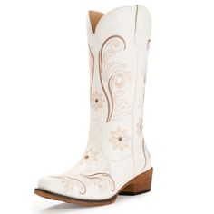 PRICES MAY VARY. Classic western style embroidered cowboy bootie with 2.0 inch low heel Soft synthetic lining offers comfortable next-to-skin feel and cushioning Easy slip-on design with pull tabs for quick on and off Perfect for pairing with jeans or dresses for a western flair Refer to size chart for proper fit; Contact customer service if unsure about sizing Rodeo Wedding, Snip Toe Cowgirl Boots, Embroidered Cowboy Boots, Cowboy Boots For Women, Pointy Toe Boots, Western Wear Outfits, Boots Cowgirl, Country Concerts, Country Concert