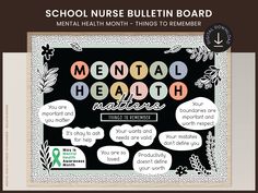 the mental health bulletin board is shown