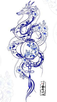 Dragon Arm Tattoo Design, Leg Tattoos Dragon, Henna Tattoo Designs Arm, Tattoos Dragon, Cute Thigh Tattoos, Chinese Dragon Tattoos