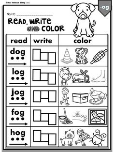 the worksheet for reading and writing with pictures to help students learn how to read