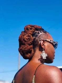 Loc Updos, Shaved Side Hairstyles, Shaved Hair Designs, Short Locs Hairstyles, Dreadlock Styles, Dreads Styles, Hair Locks, Dread Hairstyles, Shaved Sides