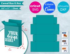 the instructions for how to make a cricut box from cardboard and cut it out