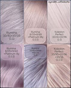 Platinum Lily Hair, Pastel Hair Colors, Lavender Hair Colors, Diy Hair Dye, Wella Hair Color, Redken Hair Color, Korean Hair Color, Blonde Fashion, Redken Hair Products