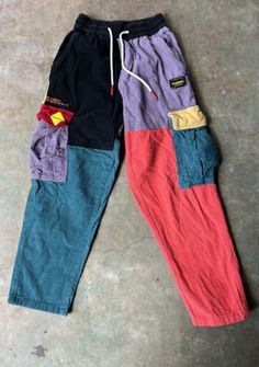 COURSEMYS bold CORDUROY Patchwork Color Block CARGO Pants S 24 Waist/26 L | eBay Casual Patchwork Cargo Pants, Multicolor Streetwear Pants With Pockets, Courdory Patchwork Pants, Patchwork Cargo Pants, Plus Size Street Wear, Casual High-waisted Patchwork Cargo Pants, Patchwork Corduroy Pants Men, Alt Streetwear, Corduroy Patchwork