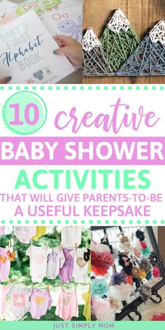 the top ten creative baby shower activities that will give parents - to - be a useful keepsake