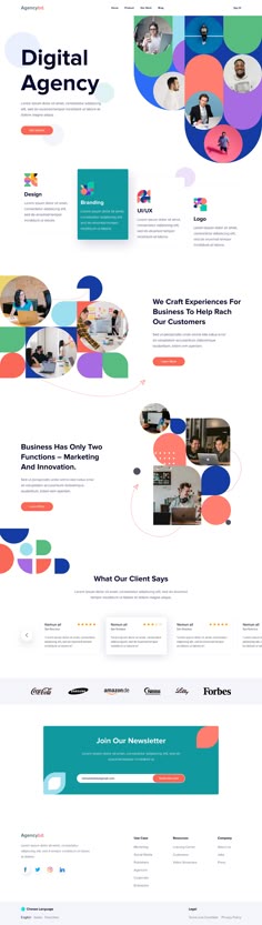 the website design for digital agency