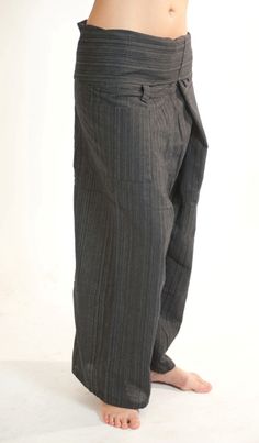 Black Extra Long Fisherman Pants line Pattern.    For the extra tall we have an extra long style of Thai fisherman pants.    Thai Fisherman Pants are suitable for both men & women, unisex    100% cotton.     For a video guide on how to wear/tie Fisherman Pants go to our; http://blog.bindidesigns.eu/how-to-wear-thai-fisherman-pants-video-guide/        Follow BindiDesigns; https://facebook.com/BindiDesigns - https://twitter.com/bindidesigns  page for stock status updates Thai Pants Pattern, Viking Pants Pattern Trousers, Fisherman’s Pants Pattern, Samurai Pants