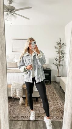 More casual outfits + links just went live on kelseykooima.com! Click the link in my bio to check it out 😍 Long Sleeve With Jeans Outfits, Periwinkle Leggings Outfit, Comfortable Cute Fall Outfits, Cozy Put Together Outfits, Black Outfits Cosmetology, Paint N Sip Outfit, Body Suit Fall Outfit, Cute Hoodie And Jeans Outfit, Chilly Fall Outfits Casual