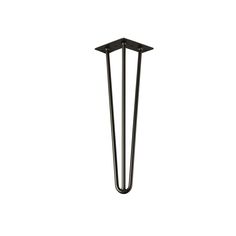 a black metal pole on a white background