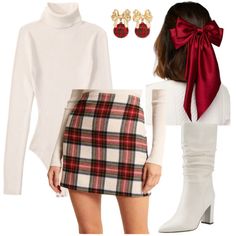 Christmas Outfits Ideas For Women, Christmas Shopping Outfit Winter, Christmas Outfit With Skirt, Winter Outfits Board, Christmas Party Outfits School, Teen Girl Christmas Outfit, Christmas Concert Outfit Ideas, 90s Christmas Aesthetic Outfits, Outfits To Wear To The Nutcracker Ballet