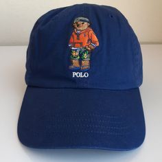 Vintage Navy Baseball Cap With Flat Bill, Polo Bear Ralph Lauren Logo Striped, Polo Beanie, Polo Ralph Lauren Baseball Cap, Green Baseball Cap, Ralph Lauren Hats, Ralph Lauren Polo Bear Sweatshirt, Polo Hat, Black Men Beards