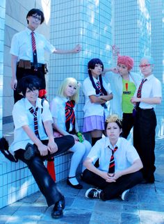 a group of young people dressed in school uniforms