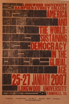 an old poster with words on it that say, the world is burning democracy in the global age of longwood university