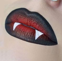 Pelottava Halloween, Apartment Halloween, Fantasy Make-up, Holloween Makeup, Lip Art Makeup, Vampire Makeup