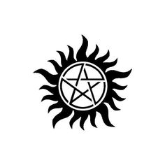 the sun with a pentagramus symbol on it