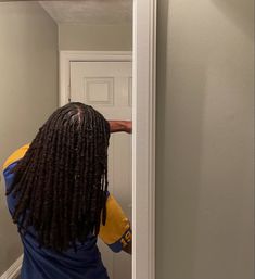 Locs On Round Face, Medium Sized Locs On Black Women, Big Curly Hair Aesthetic, Temporary Locs Extensions, Flat Locs, 120 Locs, Freedom Locs, Dark Brown Locs, Long Locs Black Women