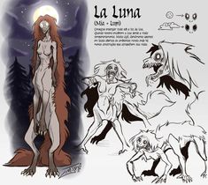 the concept art for la luna