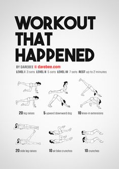 an exercise poster with instructions to do the same workout as you can see in this image