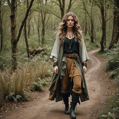 Viking Core Outfit, Fantasy Adventure Outfit, Archaeologist Aesthetic Outfit, Forestpunk Aesthetic Outfit, Forest Girl Outfit, Viking Woman Aesthetic, Foraging Outfit, Viking Witch Costume, Renfaire Outfit Ideas