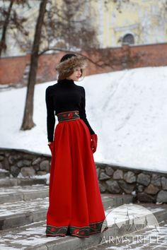 Original wool skirt  "Russion Season " Winter Formal Flared Skirt, Formal Flared Skirt For Winter, Formal Flared Pleated Skirt For Winter, Winter Evening Skirt, Winter Party Long Maxi Skirt, Evening Winter Flared Skirt Bottoms, Long Flowy Wool Skirt, Evening Flared Skirt For Winter, Winter Party Maxi Skirt