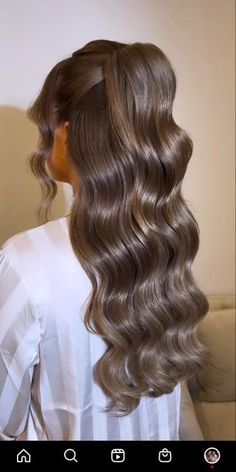 Simple Prom Hair, Guest Hair, Bridesmaid Hair Makeup, Wedding Guest Hairstyles, Long Hair Wedding Styles, Prom Hairstyles For Long Hair, Wedding Hair Inspiration, Hair Stylies, Hairdo For Long Hair