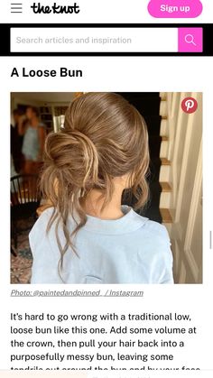 Loose Buns, Messy Bun, The Crown