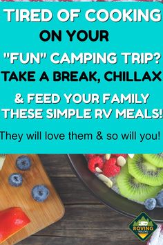 Rv Hack, Rv Meals, Rv Cooking, Free Meal Planner, Best Camping Meals, Camping Lunches, Camping Hacks Food, Camping Snacks, Camping Breakfast