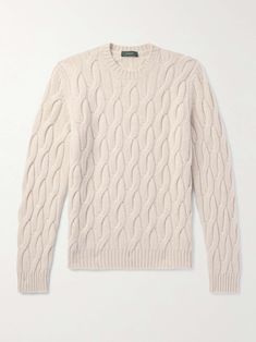 INCOTEX Zanone Cable-Knit Wool Sweater for Men Tom Ford Bag, Sweater For Men, Wardrobe Edit, Clothing Men, Cable Sweater, Winter Fits, Tailored Trousers, Male Body, Mr Porter