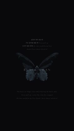 a dark background with an image of a butterfly on it's wings and the words,