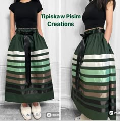 Ribbon Skirt Outfit Ideas, Ribbon Skirts Pattern With Pockets, Native American Ribbon Skirts Pattern, Green Ribbon Skirt, Ribbon Skirt Outfit, Ribbon Skirts Ideas, Ribbon Skirts Native American, Native Ribbon Skirts, Ribbon Skirt Ideas