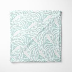 Ocean Waves Muslin Blanket - Boho Surfer, gender_boy, gender_neutral Ocean Surf Nursery, Surfer Ocean Nursery, Waves Baby Bedding, Beach Theme Crib Bedding, Surfer Nursery, Surf Inspired Kids Bedding, Ocean Themed Nursery Cribs & Toddler Beds, Ocean Waves Blanket, Baby Room Closet