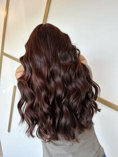 Cherry cola brunette Subtle Cherry Brown Hair, Cola Hair Color Brown, Cherry Brunette Balayage, Brunette Cherry Hair, Brown Red Undertone Hair, Cherry Chocolate Brown Hair, Cherry Cola Hair Color Brunettes, Choc Brown Hair