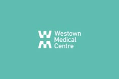 the westown medical centre logo on a green background with white letters and an arrow