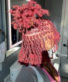 Burgandy Locs On Black Women, Loc Hairstyles For Women, Red Dreadlocks, Crochet Faux Locs, Natural Hair Movement, Short Locs