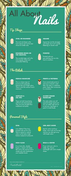 All About Nails [by Simply Bridal via Tipsographic] #nails #nailart #nailartdesign #nailcare #manicure #tipsographic Hand Spa, Nail Tip Shapes, Nail Station, Pointed Nails, How To Grow Nails, Salon Ideas, Super Nails, Gel Tips, Trendy Nail Design