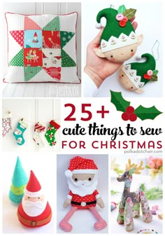 25 + cute things to sew for christmas