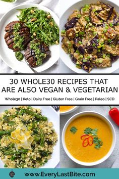 30 whole 30 recipes that are also vegan and vegetarian