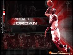 michael jordan wallpaper with basketball player in the background