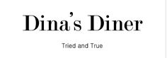 the logo for dinas diner, a restaurant that serves food and drinks in its menu