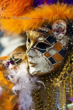 .Carnevale di Venezia. Pierrot Clown, Mask Masquerade