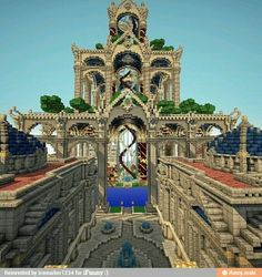 Omg. Amazing Minecraft Spiral, Minecraft Castle Ideas, Castle Ideas, Minecraft Redstone, Bangunan Minecraft