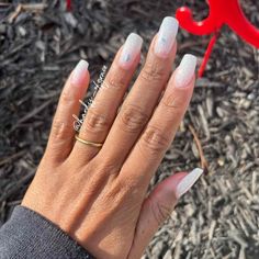 Winter Nails, Manicure, Nails, White