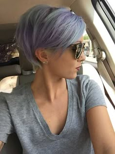 Pastel Dyed Pixie Hairstyle hair hair styles hair ideas pixie hairstyles short hairstyles hair styles for 2016 2016 hair 2016 hair ideas pixie cuts pastel hairstyles Hot Hair Styles, Blonde Bobs, Pixie Hairstyles, Short Hair Cuts For Women, Bob Hairstyle, Pixie Cuts, Hair Today, Beauty Box, Short Hairstyles For Women