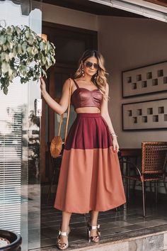 High Waist Dress, Waist Dress, Outfits Casuales, A Dress, Skirt Outfits, Dress Brands, Skirt Fashion